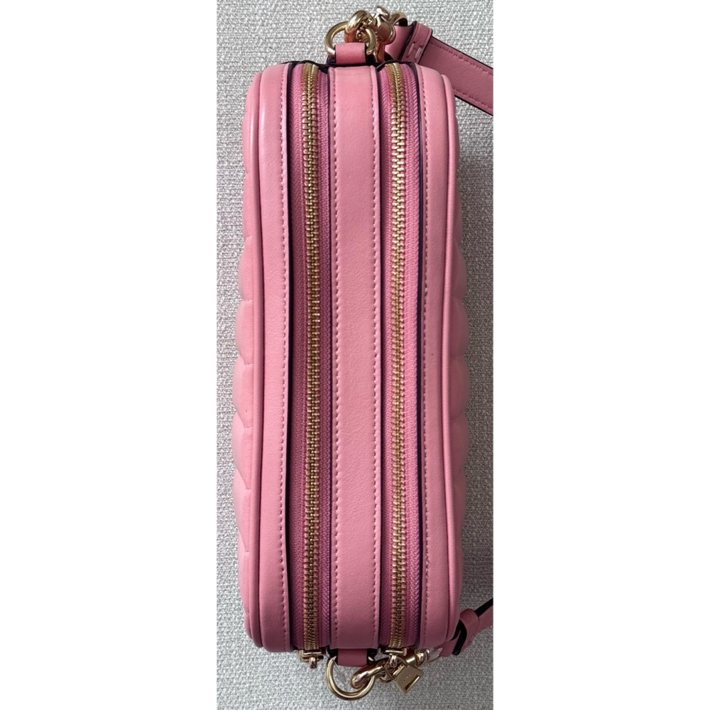 Coach CANDY PINK Puffy Jes Crossbody with Linear Quilting - Picture 5 of 14